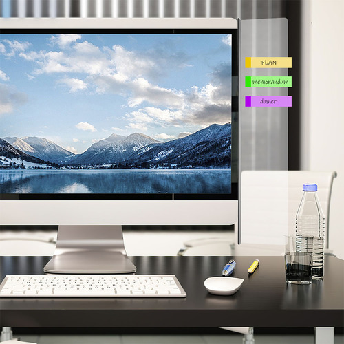 Tablero De Notas Para Monitor De Computadora De 3 Piezas: La
