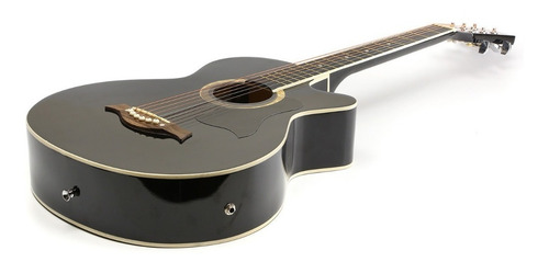 Imagen 3 de 7 de Guitarra Criolla Electroacustica Madera Funda Cuerdas Acero