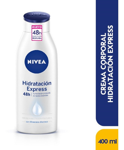  Nivea Body Hidratación Express - mL a  Fragancia Suave & Agradable Tipo de envase Frasco