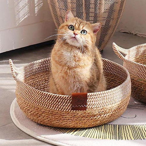 Cesta De Gato Cerina De Verano Casa De Mascotas Suaves M