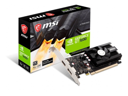 Placa Video Geforce Msi Gt 1030 2gb Gddr4 Hdmi 12cts