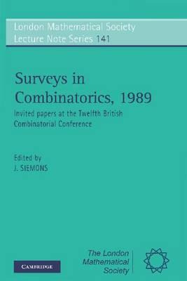 Libro Surveys In Combinatorics, 1989 : Invited Papers At ...