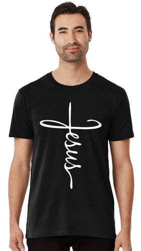 Remera Cristiana / Diseño Jesus / Unisex / Todos Los Talles