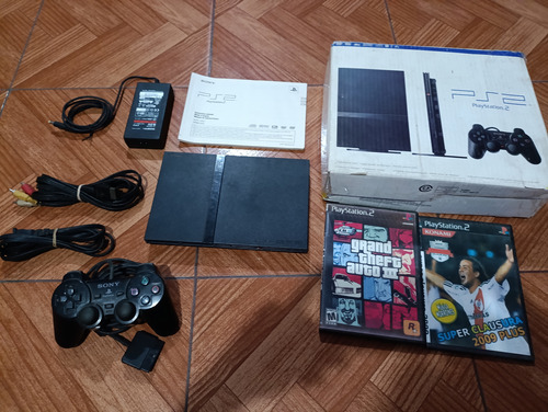 Playstation 2 Slim En Caja Negro (Usado)