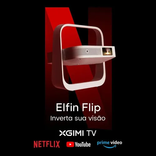 Projetor Mini Portátil XGIMI Elfin Flip Plus 1080P FHD 4K DLP