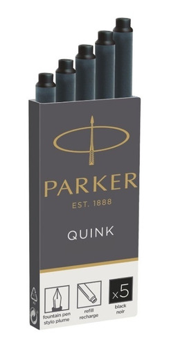 Cartucho Tinta Para Plumas Fuente Estilográficas Parker