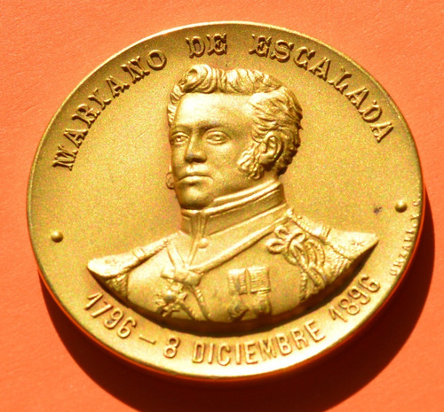Antig Medalla Mariano De Escalada Ejercito De Los Andes 1896