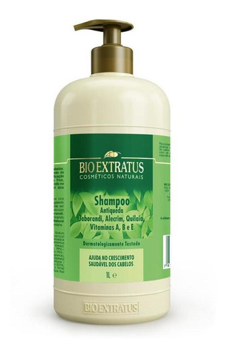 Imagem 2 de 2 de Shampoo Antiqueda Jaborandi 1 Litro Bio Extratus K281