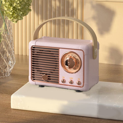 Bocina Retro Estéreo Ble 5.0 Vintage Speaker Wi