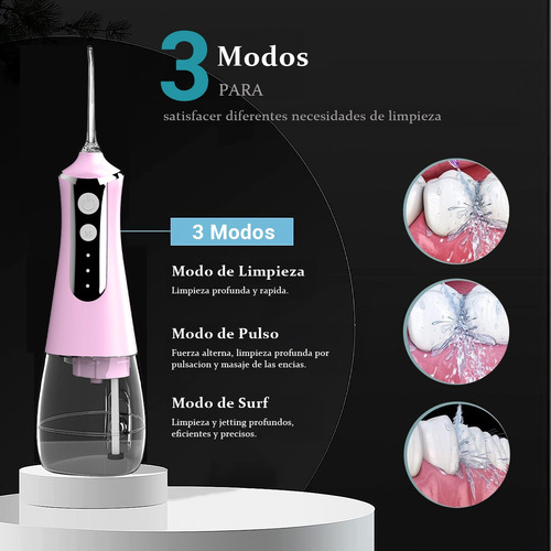 Irrigadores Bucales Flosser De Agua Portátil Y Recargable