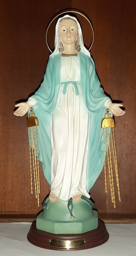 Estatua De Ntra. Sra. De La Medalla Milagrosa - 30 Cm Resina