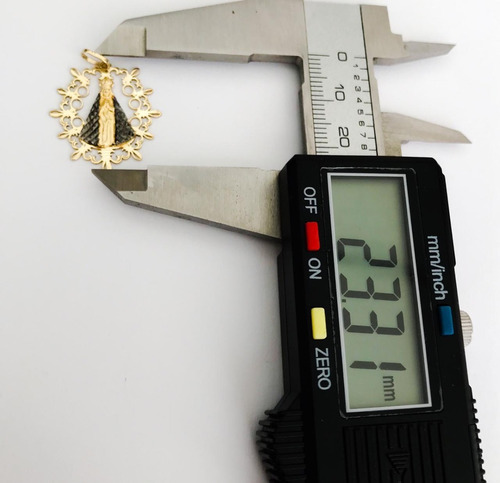 Imagem 5 de 7 de Pingente Nossa Sra Aparecida Ouro 18k Borda Linda 12xs/juros