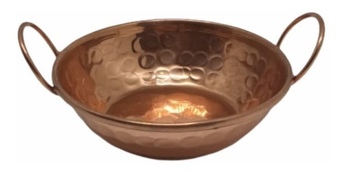 Imagem 6 de 6 de Conjunto Com 3 Tigelas Tacho De Cobre Com Alças