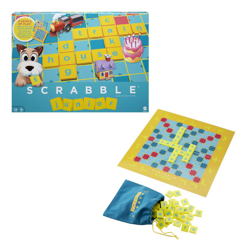Scrabble Junior Juego De Mesa Para Niños De 2-4 Jugadores