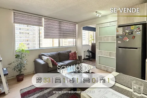 Se Vende Departamento Remodelado 1d 1b, Santiago.