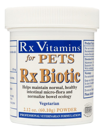Rx Biótico Para Mascotas En Polvo Rx Vitamins 60.10 G