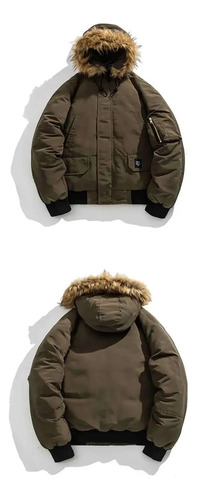 Chaqueta Cálida De Invierno Con Capucha Acolchada De Algodón Para Hombre, Casual, Unisex