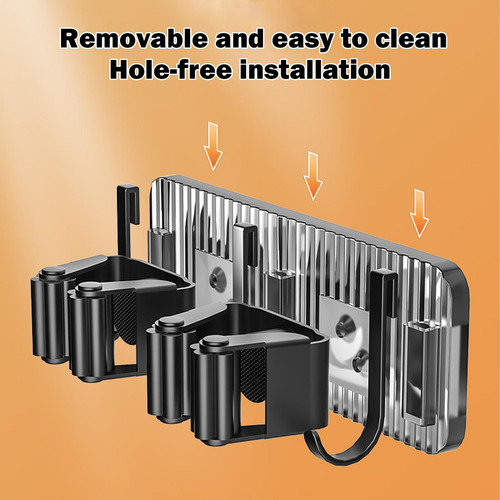 Soporte Para Fregona De Pared Colgador De Escobas Ganchos Ad