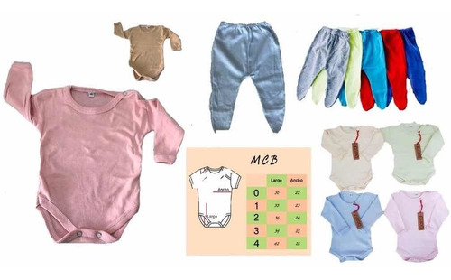 Pack 10 -5 Medio Ositos Y 5 Bodies Bebe Ranitas Y Body