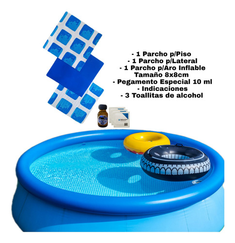 Kit 3 Parchos Piscina + Pegamento - Esto Sí Sirve - Lo Ideal