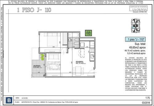Imagen 6 de 11 de Venta Departamento 2 Ambientes En Olivos