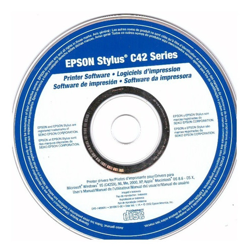 Cd De Instalação Para Impressora Epson C42