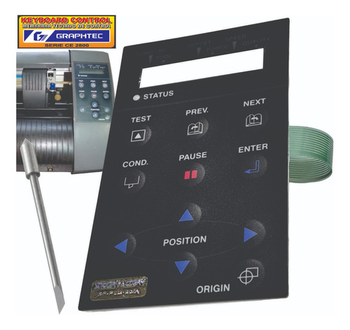 Teclado Graphtec Plotter Ce2800 Med. Original+ Navaja Gratis