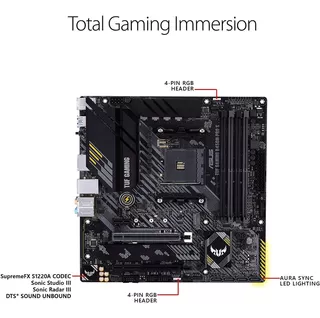 Asus Tuf Juego B450m Pro-s Amd Am4 (3 Generación Ryzen Micr