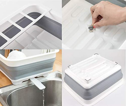 Ahyuan - Escurridor Plegable Para Platos De Vajilla, Escurri