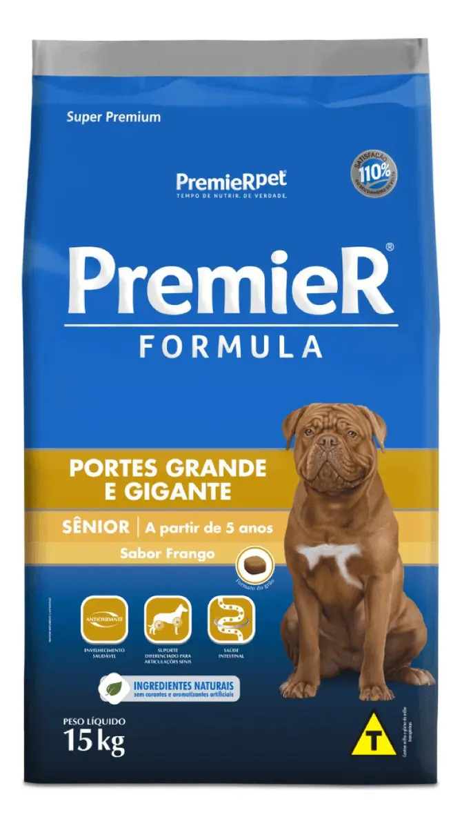 Ração Premier Fórmula Cães Senior Gra/gig Frango 15kg