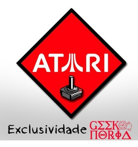 Placa Criativa Decorativa Atari Videogame