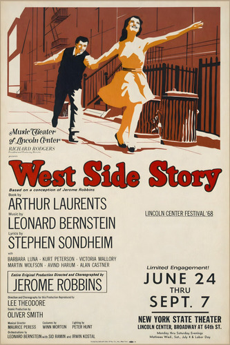 Poster West Side Story Autoadhesivo 100x70cm#1475