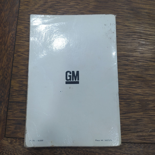 Manual De Usuario Pickup Chevrolet 10 1973 General Motors (Usado)