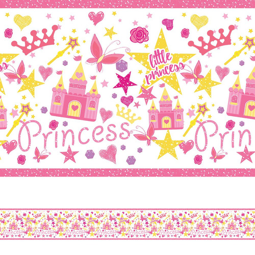 Faixa Decorativa Adesiva Infantil Princesa 5mx10cm