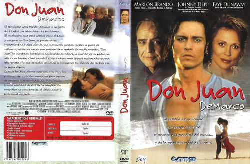 Don Juan Demarco Dvd Johnny Depp Marlon Brando