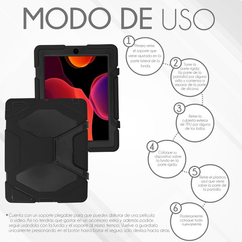 Funda Survivor Para iPad 2/3/4 Uso Rudo Resistente A Golpes Color Negro