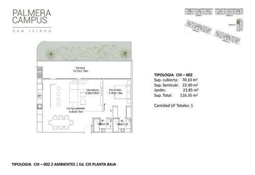 Venta Palmera Campus 4 Amb. Desarrollo San Isidro
