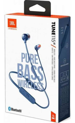 Audífonos Bluetooth Jbl T115bt Auriculares In Ear Azul