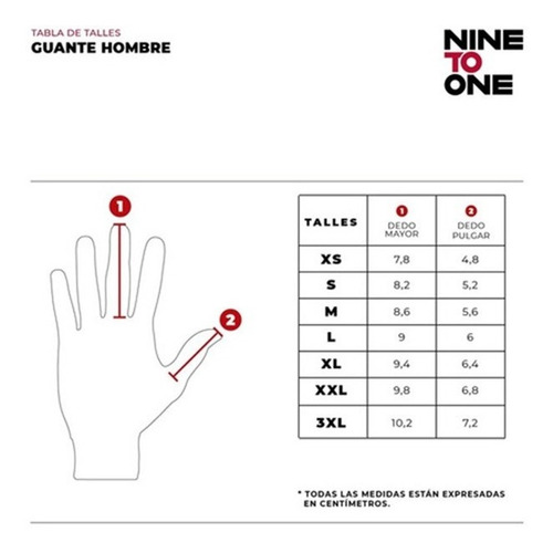 Imagen 4 de 5 de Guantes Moto Nine To One Urban Protecciones Devotobikes
