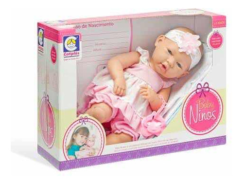 Boneca Infantil Baby Ninos Newborn Recem Nascida Original