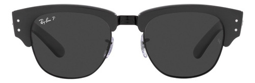 Óculos de sol Ray-ban pretos polarizados cinza Mega Clubmaster