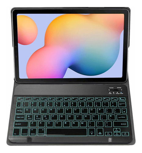 Cubierta De Teclado Retroiluminada For Galaxy Tab S6 Lite