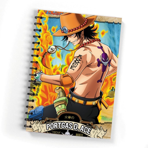 Libreta Pasta Dura Anime One Piece Personalizable