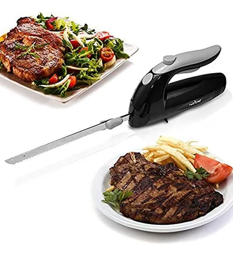 Cuchillo Eléctrico Nutrichef - Cuchillo Para Tallar 22,8 Cm, Black