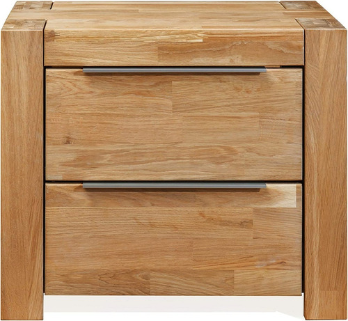 Imagen 5 de 7 de Mesa De Noche Madera 100% Maciza De Roble Ref: Maciza106
