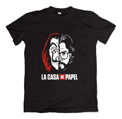 Remera La Casa De Papel El Profesor Y Dali Atracadores Serie