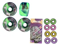 Comprar Ruedas Skate Cónicas 54mm+baleros Multicolor Abec 9