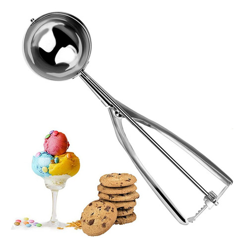. Cuchara Servidor Bolas Helado Nieve Acero Inoxidable Hogar