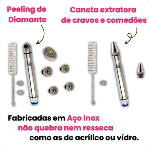 Aparelho Vacuoterapia Endermo Peeling Diamante Kit Pump Up 127/220V