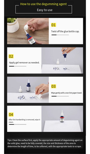 Removedor De Adhesivo De 20 Ml, Removedor De Pegamento, Agen